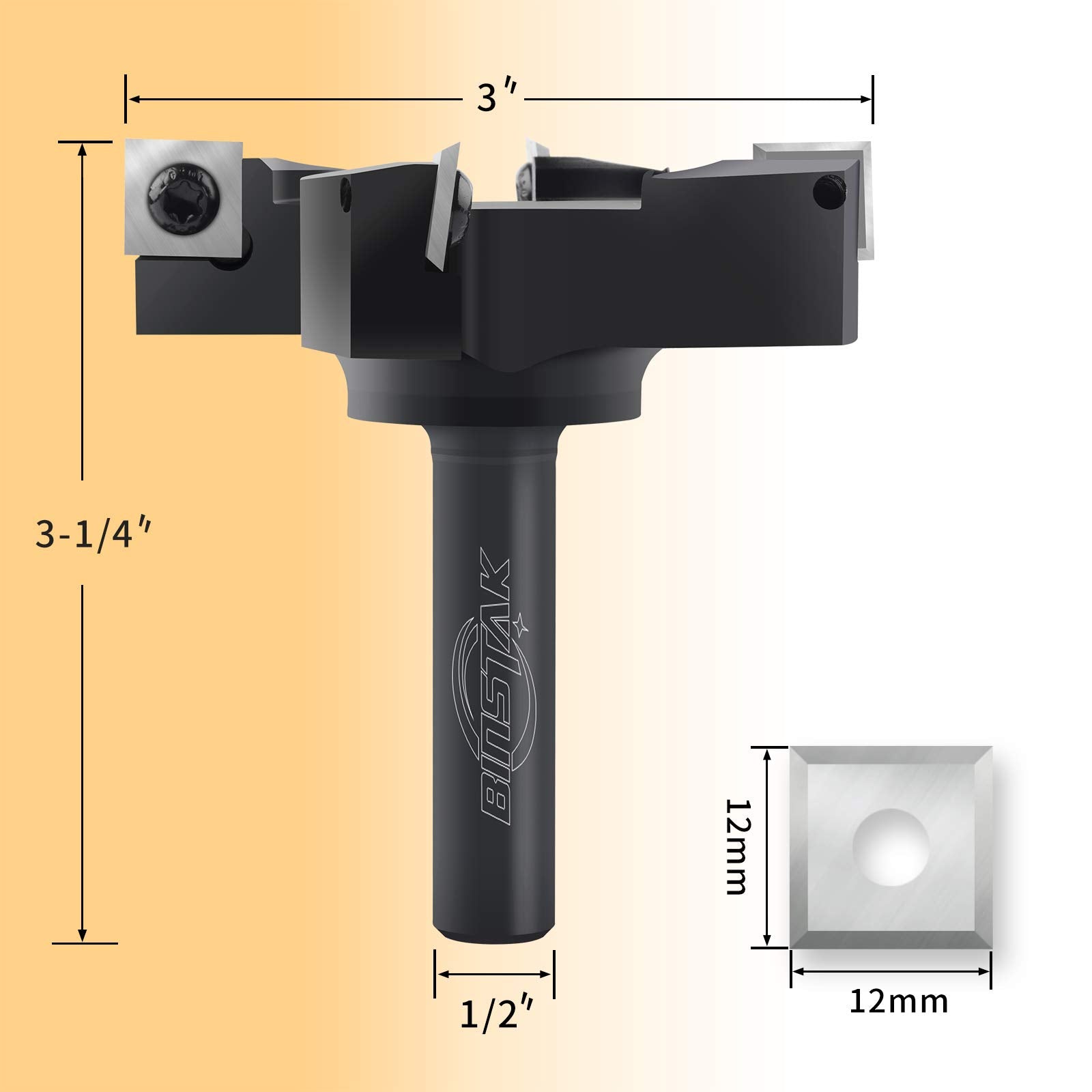 BinStak inserts use all four carbide edges for extended tool life