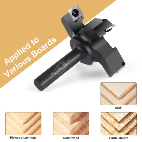 BinStak bit resurfaces wood slabs on soft and hard woods and composites