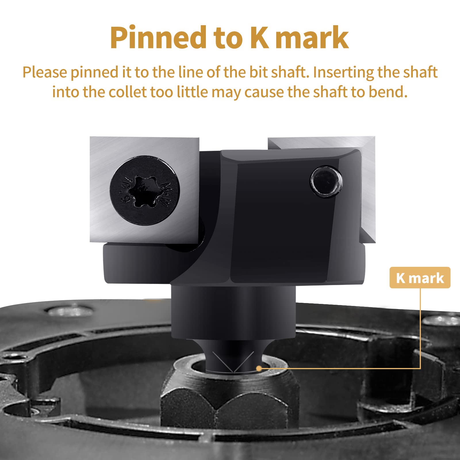 BINSTAK planing bit suitable for soft and hard woods and panels