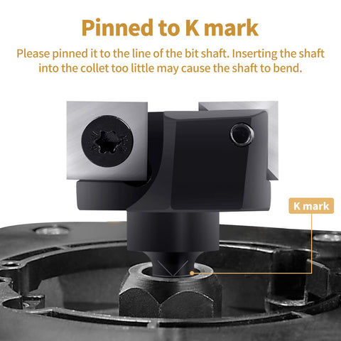 BINSTAK planing bit suitable for soft and hard woods and panels