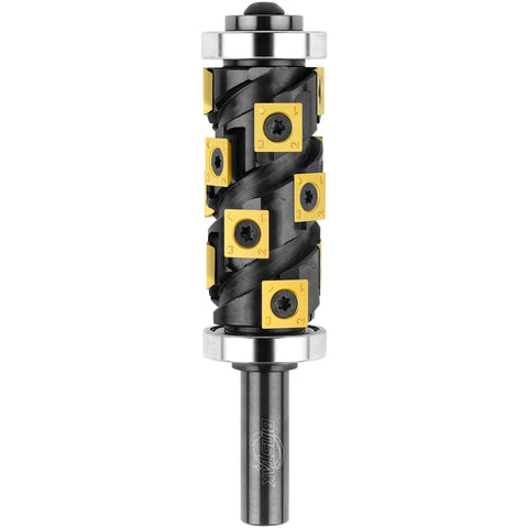 BINSTAK heavy duty flush trim router bit with double bearing for precise edge trimming