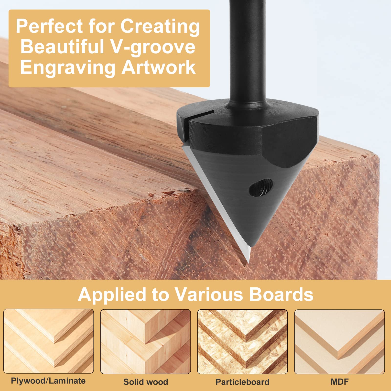 BINSTAK bit used for sign making and decorative engraving