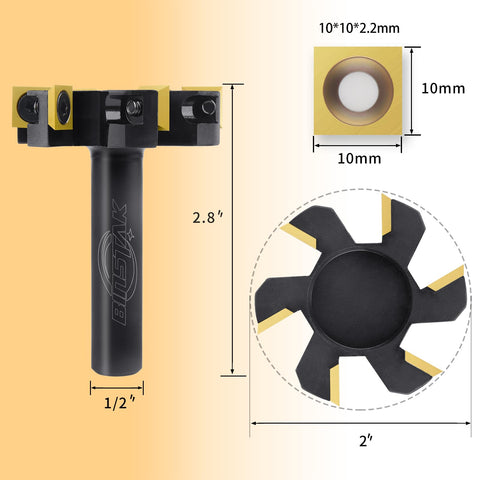 BINSTAK six-wing carbide inserts bit delivering smoother cuts during slab flattening