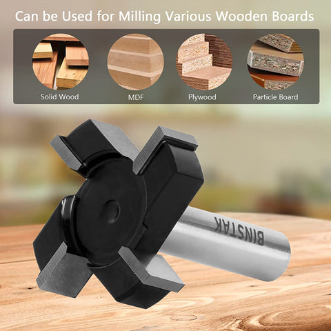 BINSTAK woodworking router bit suited for panel milling and edge work