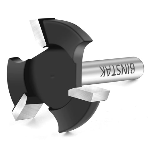 Binstak woodworking routing bit designed for CNC and handheld routers.