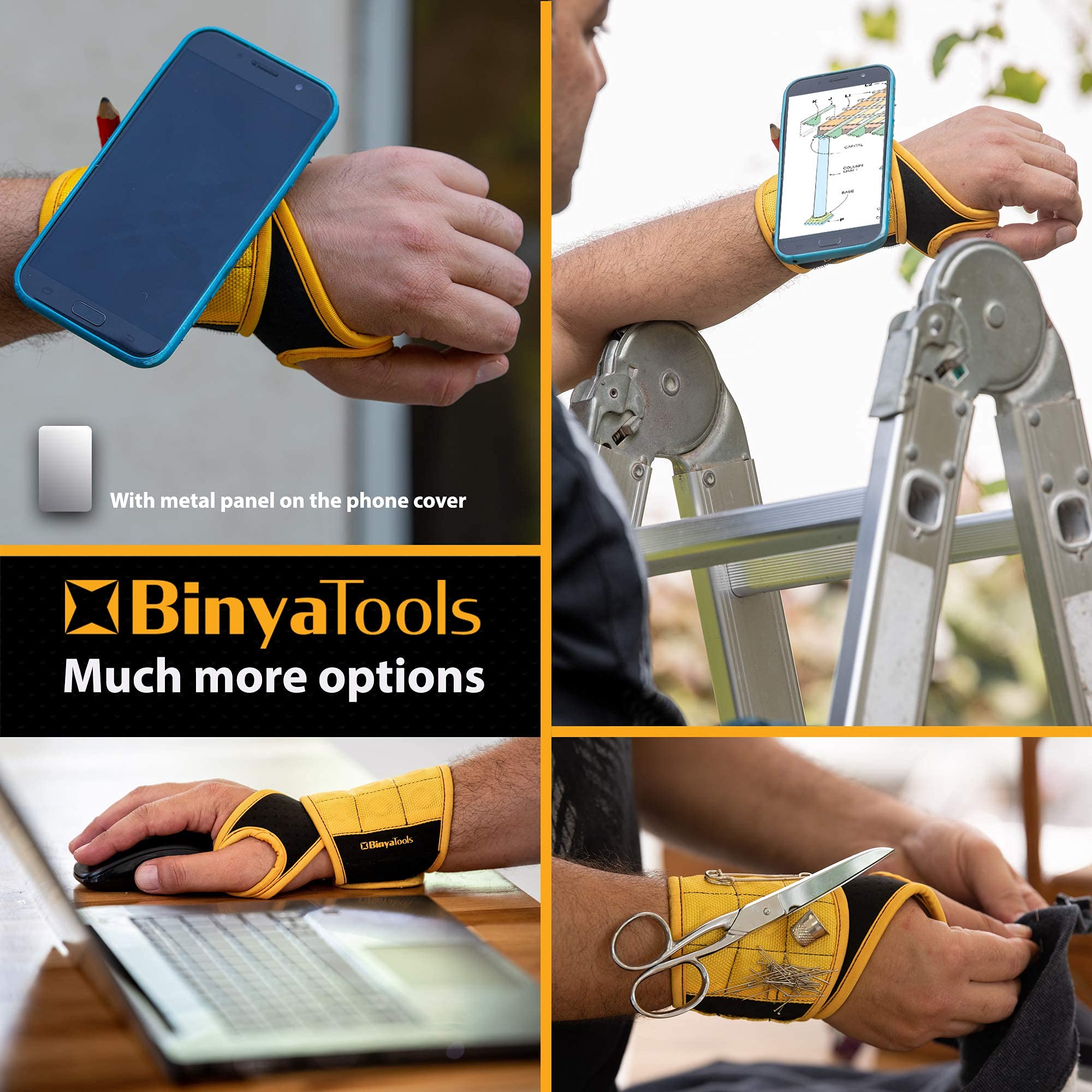 BINYATOOLS holding screws and nails keeps fasteners within reach while you work