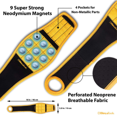 BINYATOOLS perforated neoprene fabric provides breathable wrist support