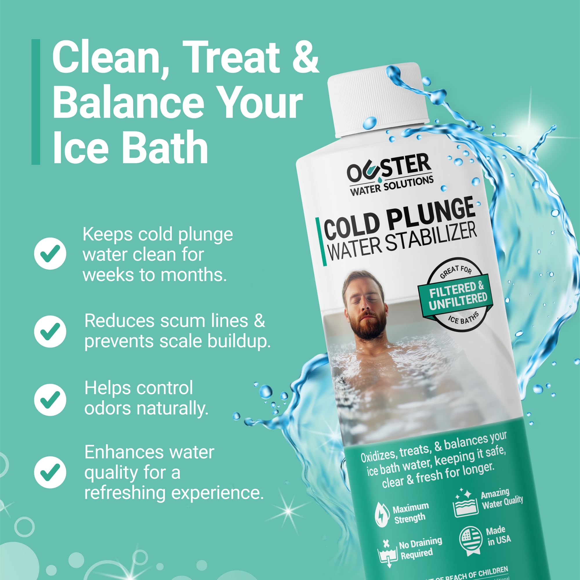 Bio Ouster 4oz pour measurement shows easy weekly dosing.