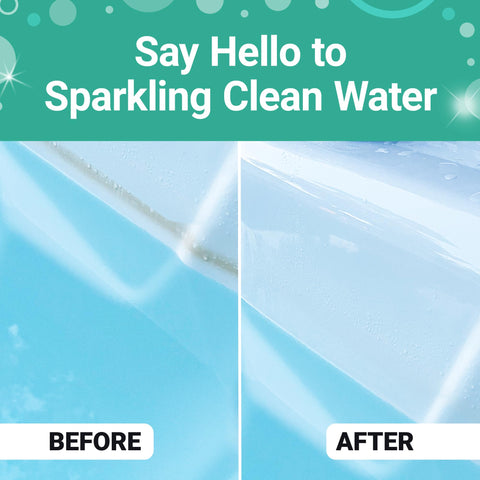 Bio Ouster natural oxidizer formula keeps ice bath cleaner and fresher.