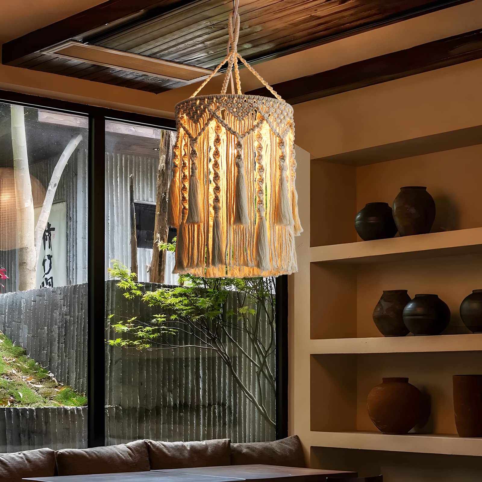 Bioaqua Boho lamp shade ideal for cozy study corners