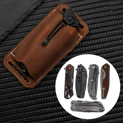 Biobasedon folding knife sheath for 5-inch blades, reliable carry.