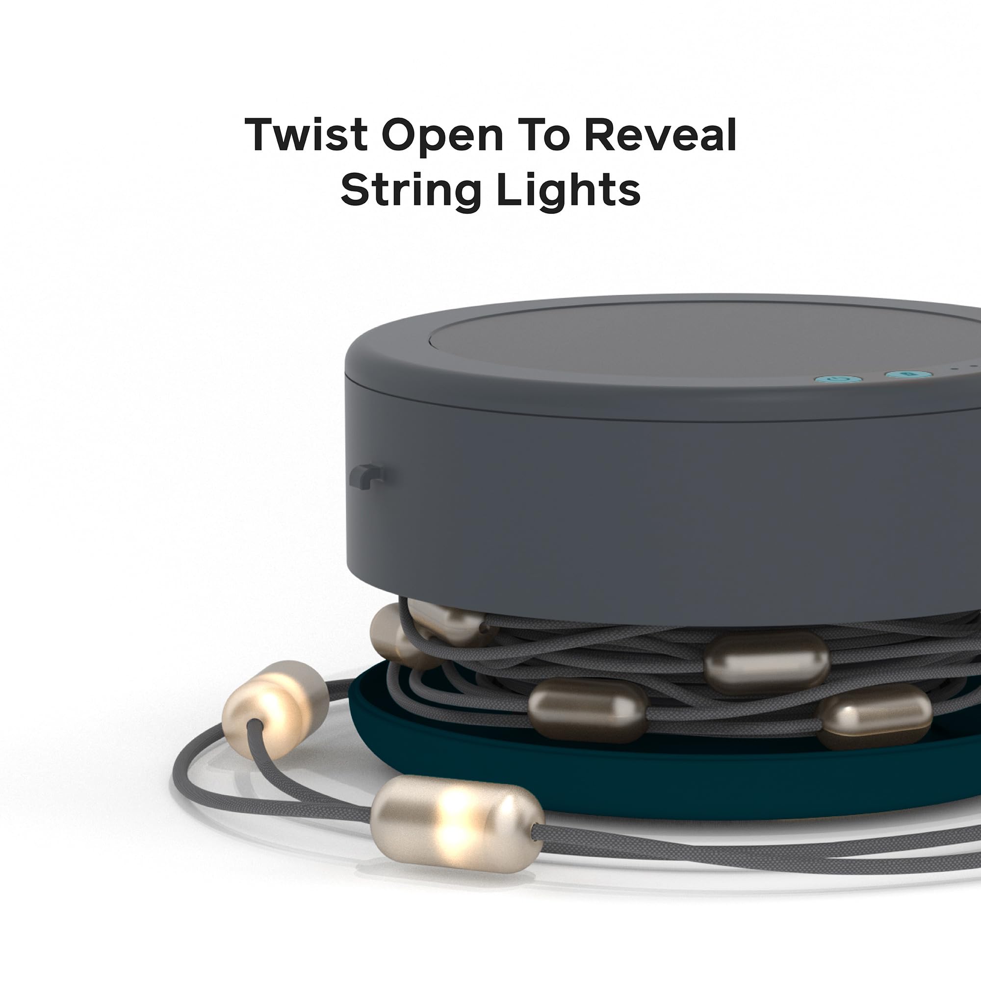 BioLite string lights offer three brightness modes for mood, cooking, or stargazing.