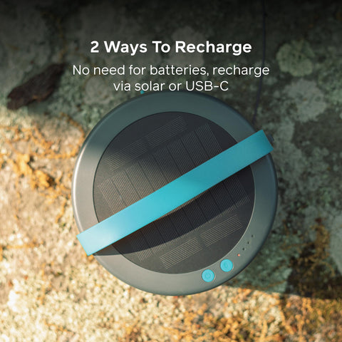 BioLite 4000mAh battery provides long-lasting glow and emergency device charging.