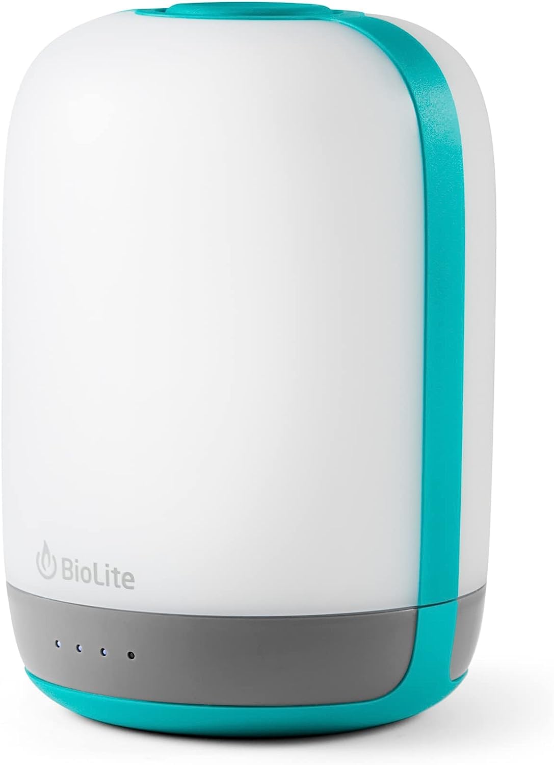 BioLite Alpenglow lantern on campsite providing broad 500-lumen illumination for outdoor tasks