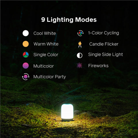 BioLite Alpenglow Fireworks mode adds festive lighting to an outdoor party