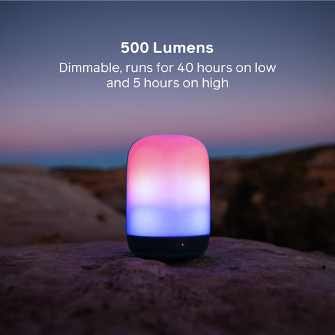 BioLite Alpenglow multicolor glow with vibrant modes for mood lighting