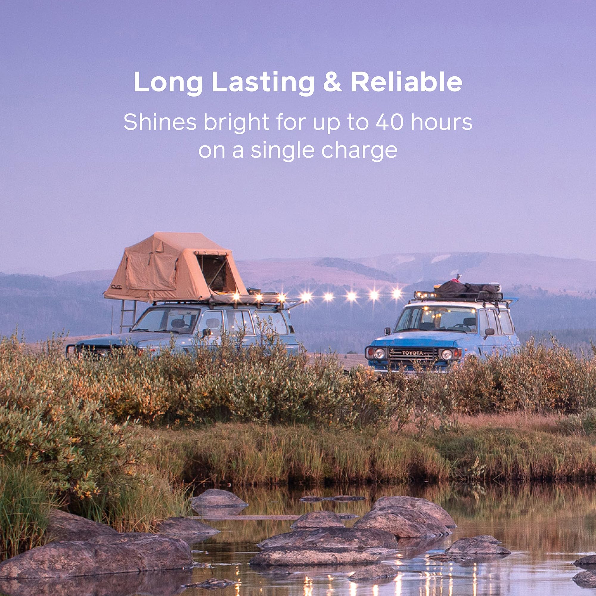 BioLite USB-C charging option lets you recharge quickly for off-grid adventures.