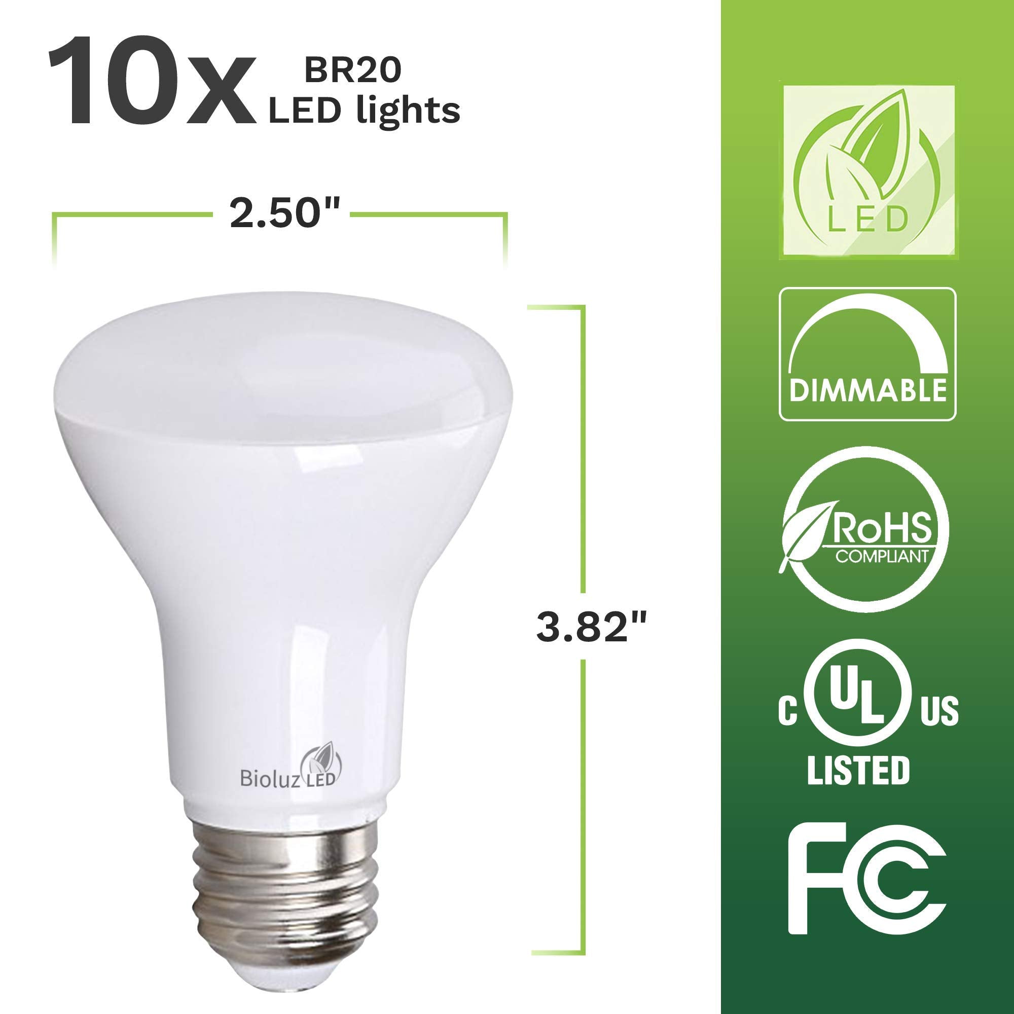 Bioluz LED BR20 bulb in ceiling fixture demonstrates smooth dimming and instant full brightness.