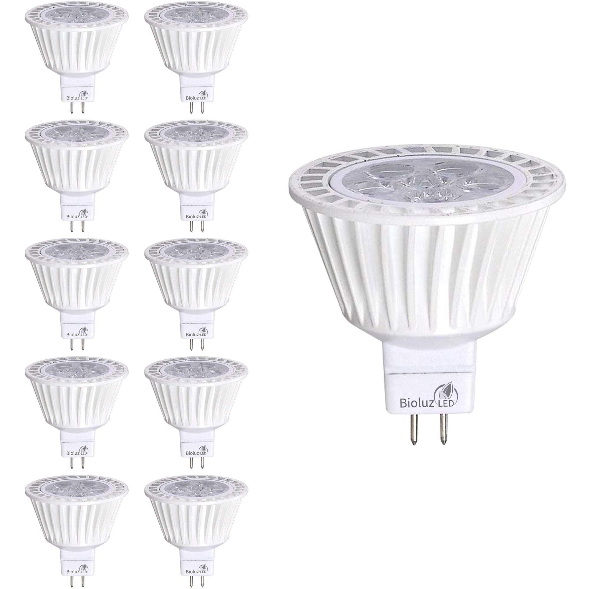 Bioluz LED MR16 bulb dimmable 3000K for energy-efficient lighting in homes
