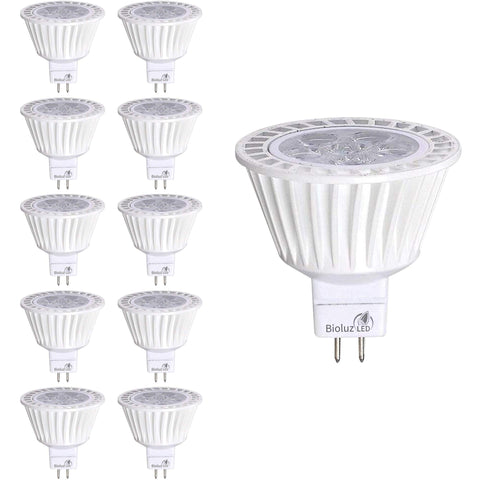 Bioluz LED MR16 bulb dimmable 3000K for energy-efficient lighting in homes