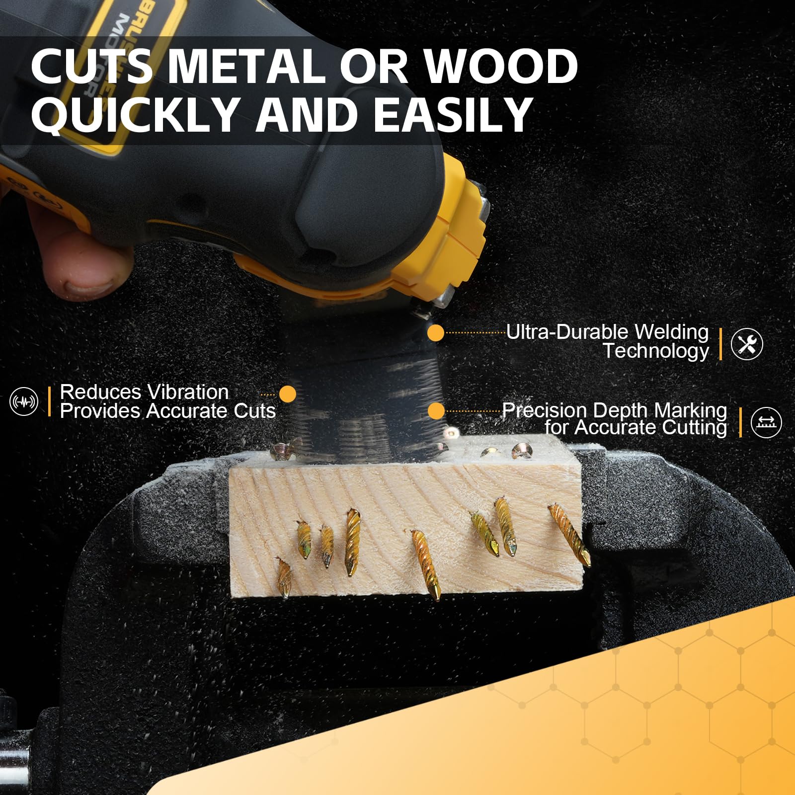 Bionso universal-fit blades work with DeWalt, Milwaukee, Makita and more.