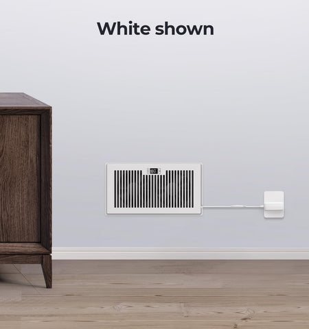 BIOWIND Quiet Register Booster Fan compact design fits tight spaces.