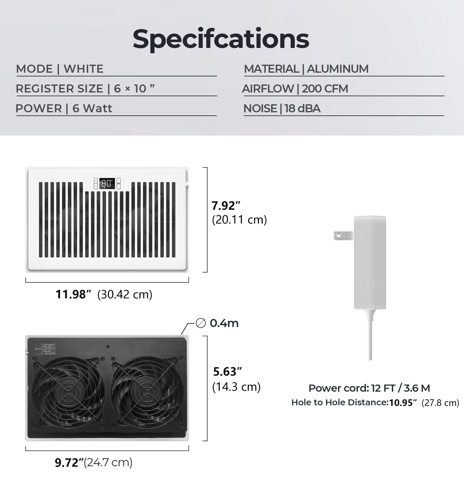 BIOWIND Quiet Register Booster Fan installation, easy vent upgrade.