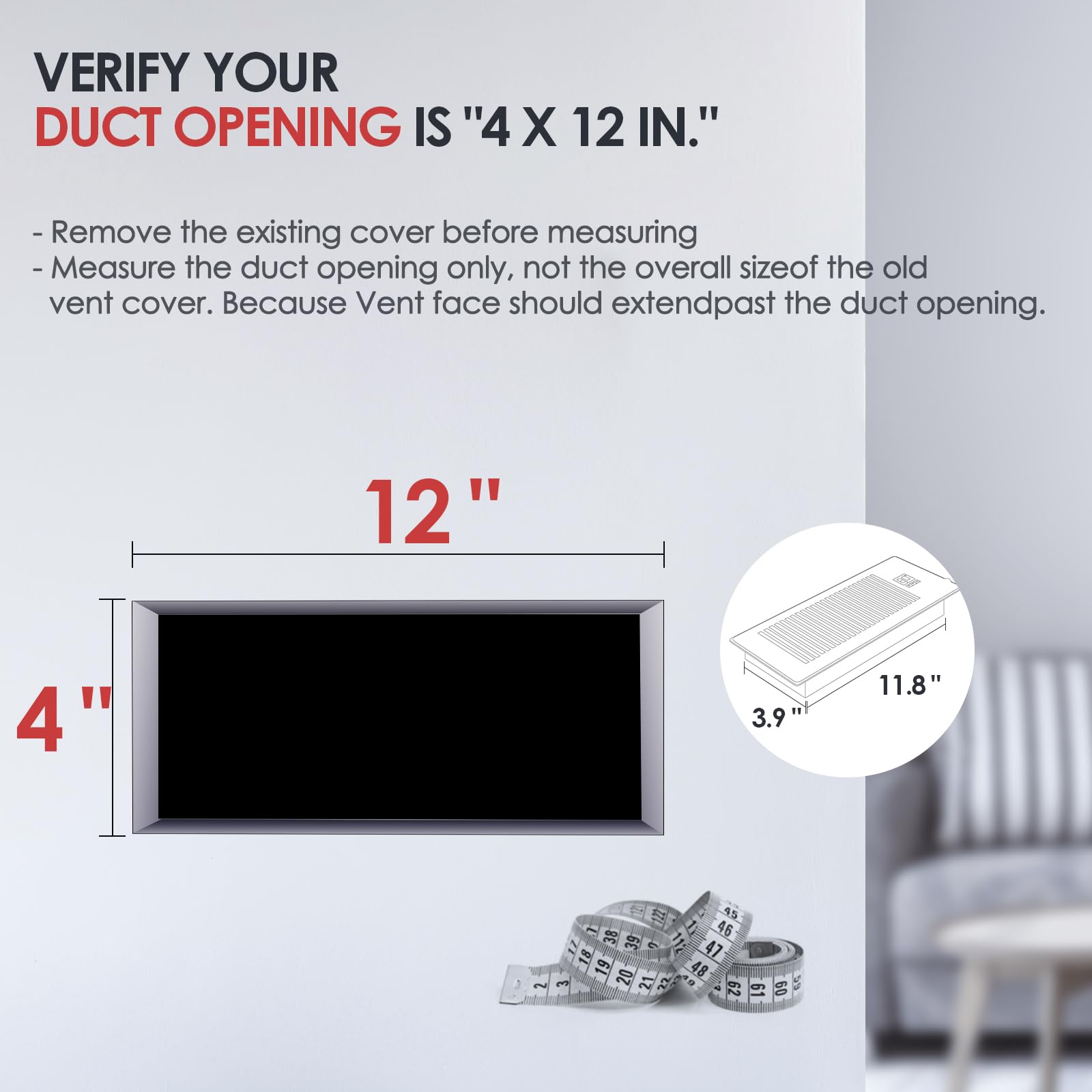 BIOWIND thermostat sensor ensures precise vent timing with your HVAC system.