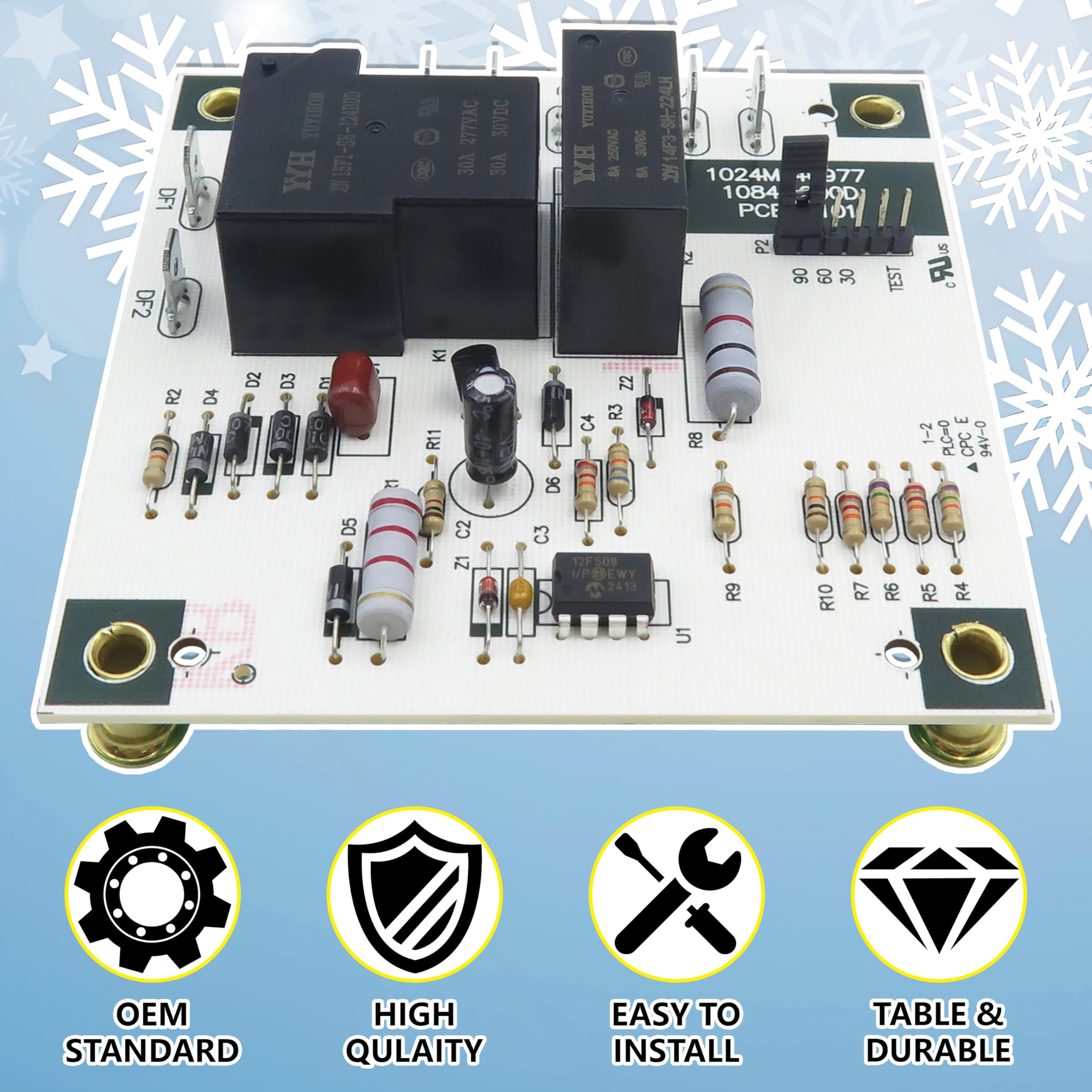 BIPIMIFI PCBMD101S defrost board installation guide supports compatible Goodman units.
