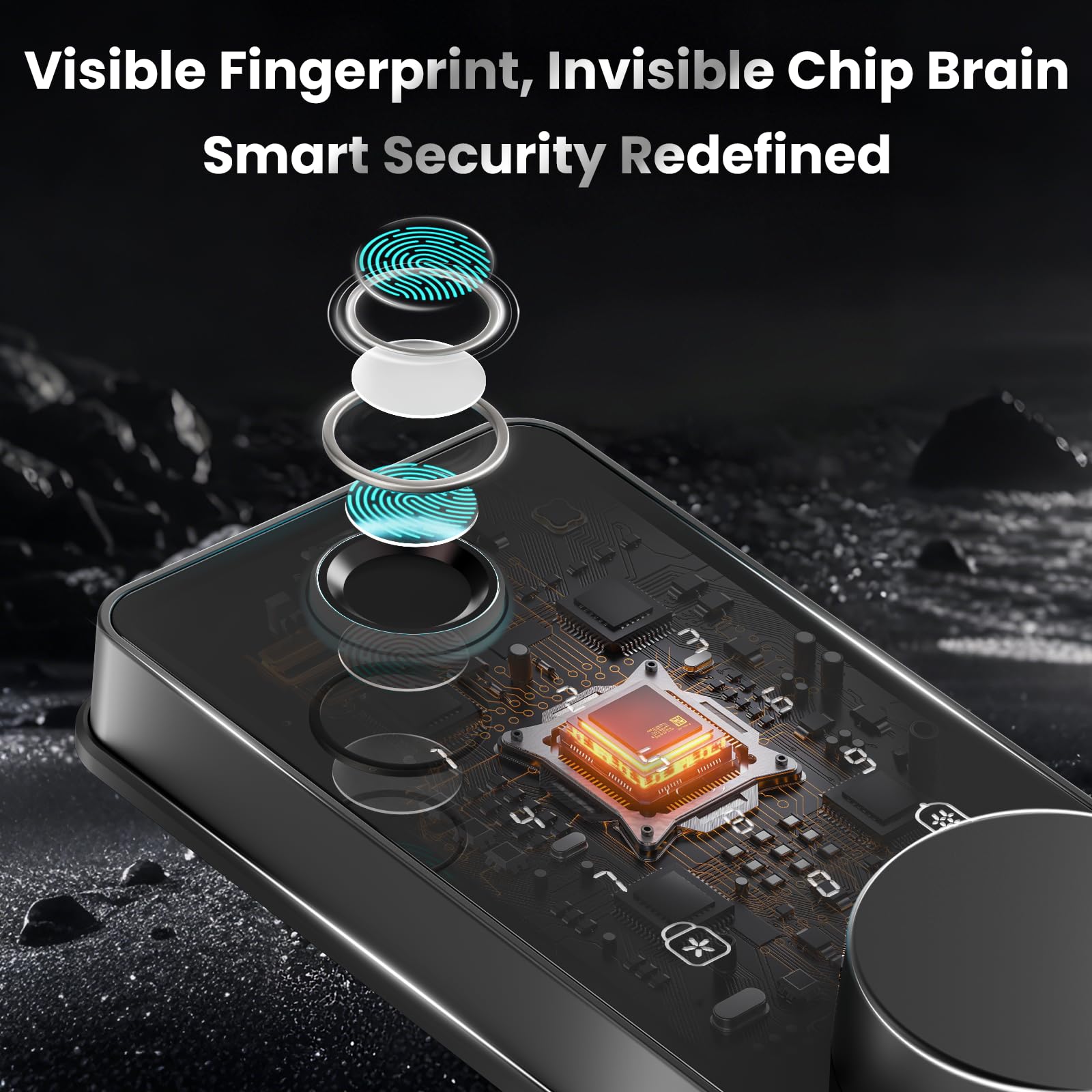 Biquole Smart Lock handles auto-lock feature provides daily security.