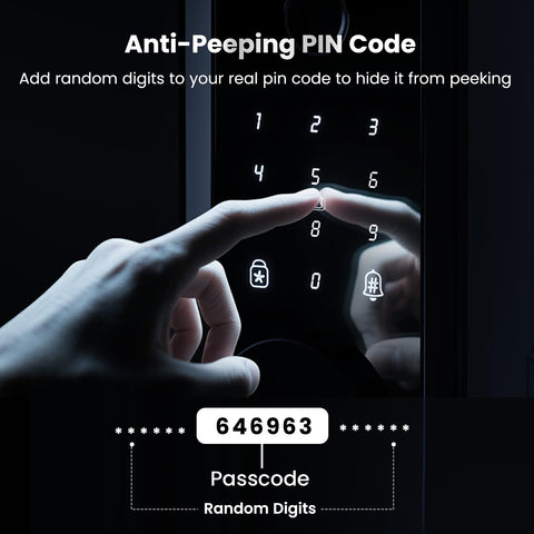 Biquole Smart Lock handles emergency charging port supports power on the go.