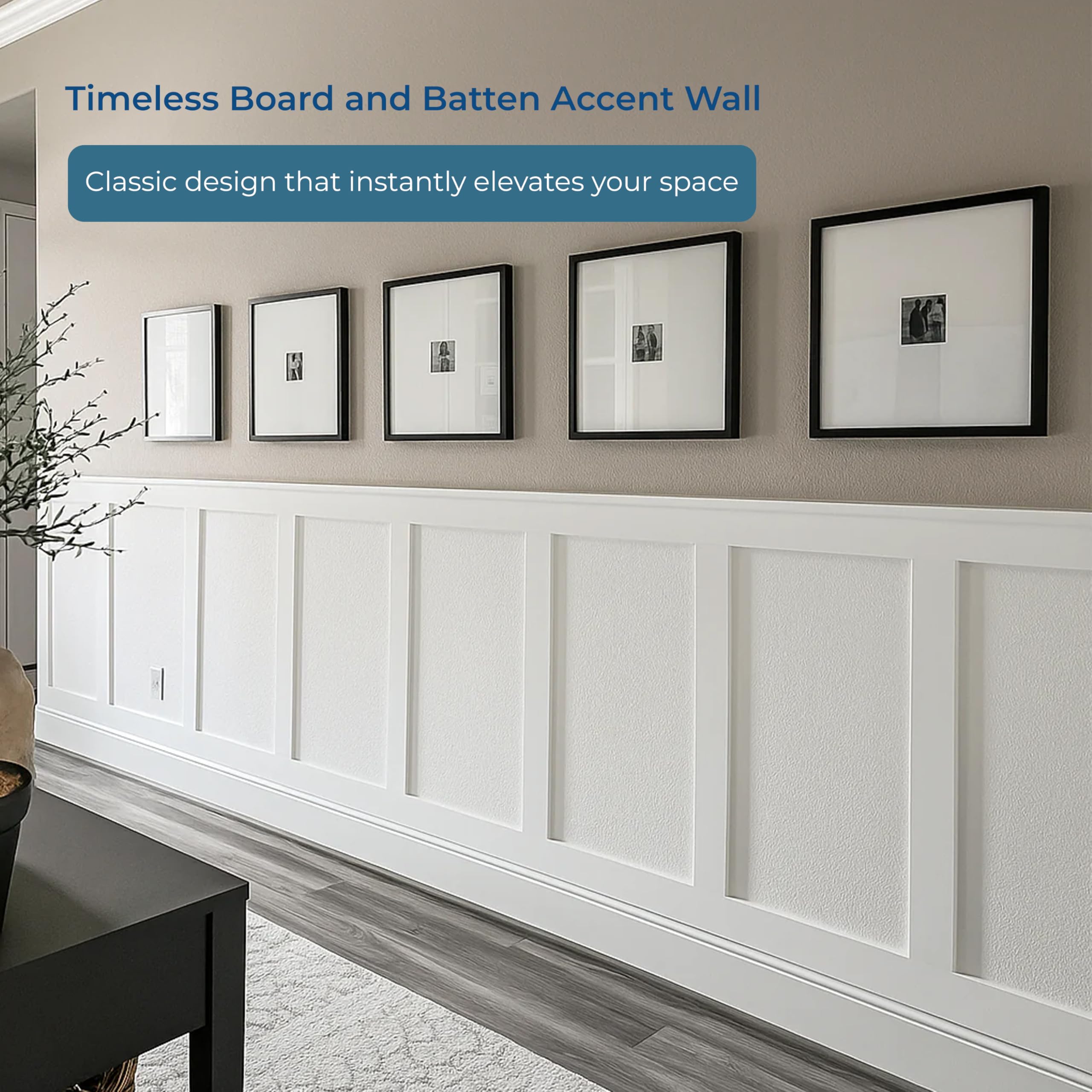 Birdeco paintable MDF trim close-up with clean edges ready to paint.