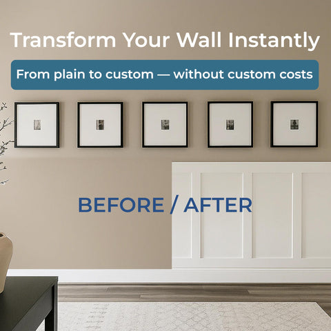 Paint-ready MDF trim from Birdeco provides a smooth surface.