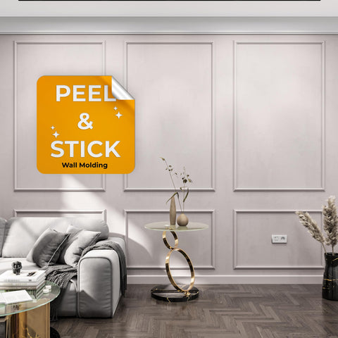 Birdeco peel-stick molding top-frame collection adds clean lines for a quick wall refresh.