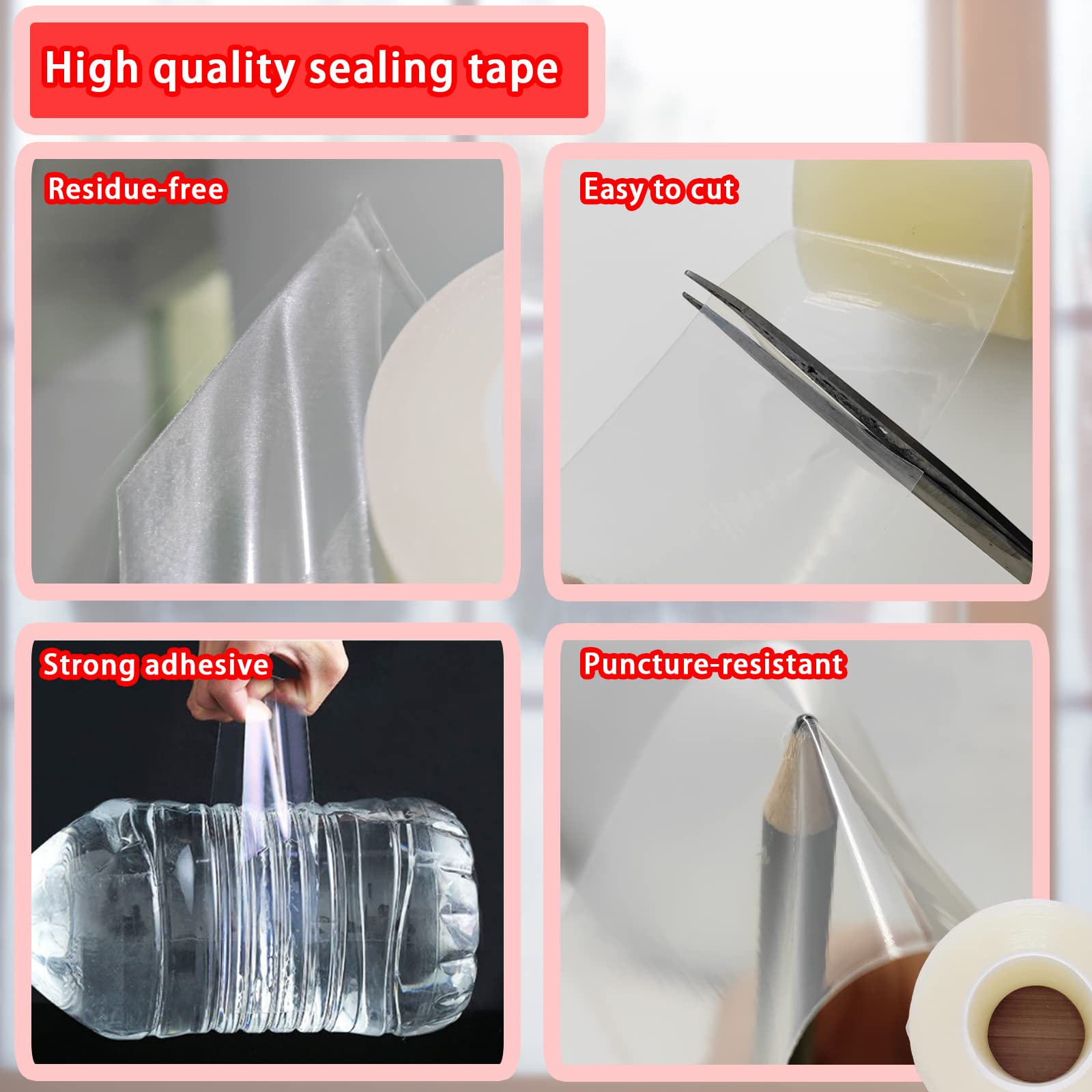 Birllaid sealing strip tape around window AC units, blocks outdoor air intrusion