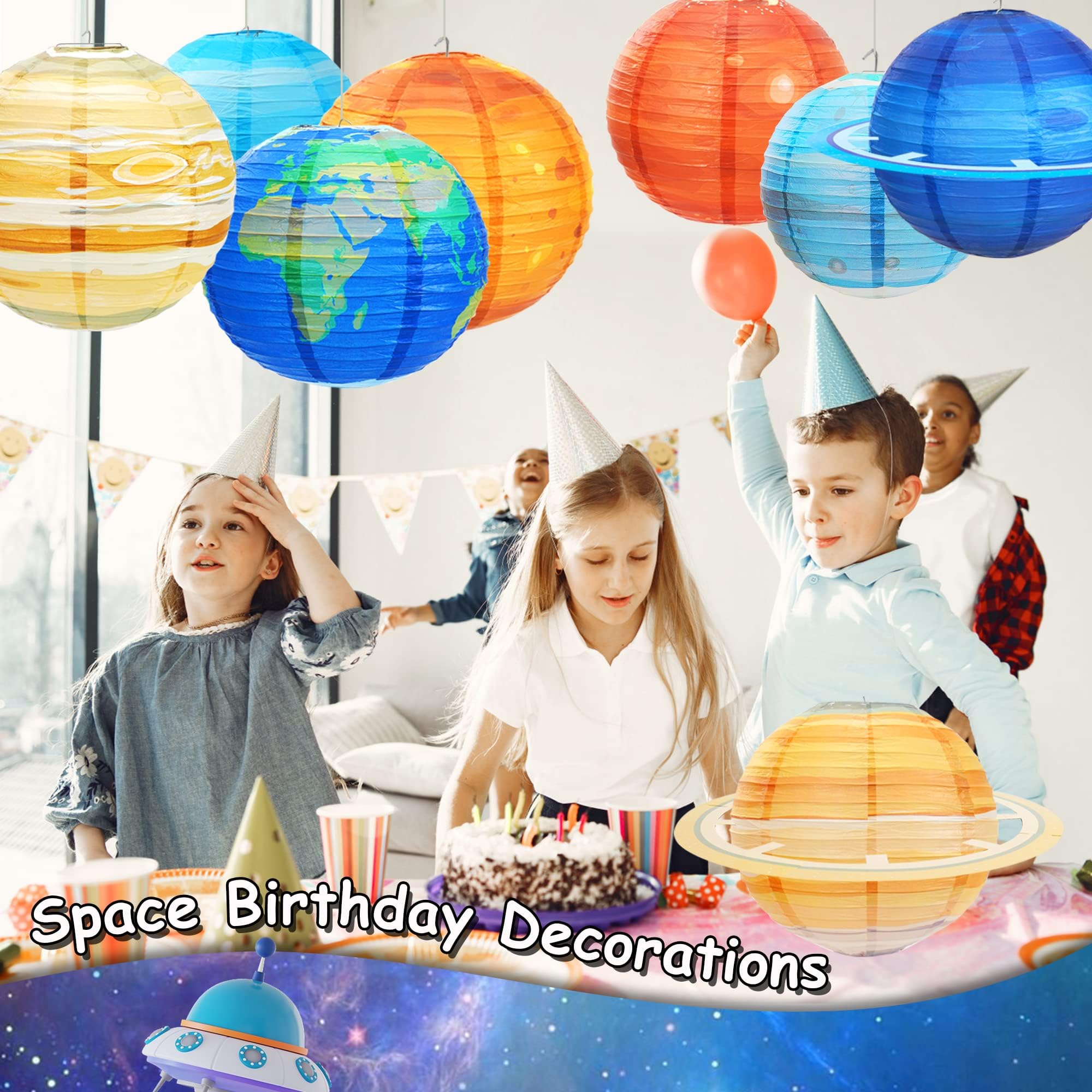 Bisanzoya Saturn lantern features rings ideal for constellation styling.