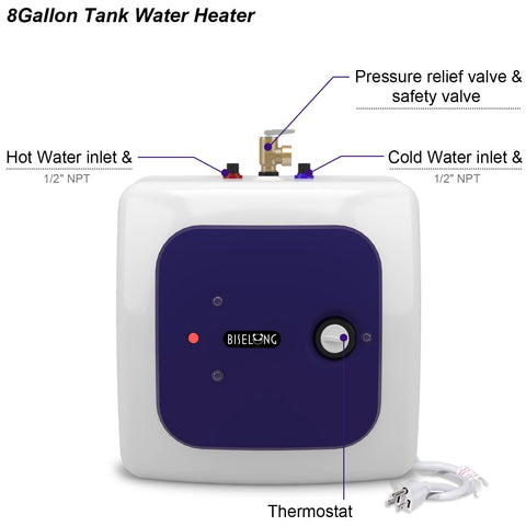 BISELONG rapid heating with 316 stainless element for fast warm water.
