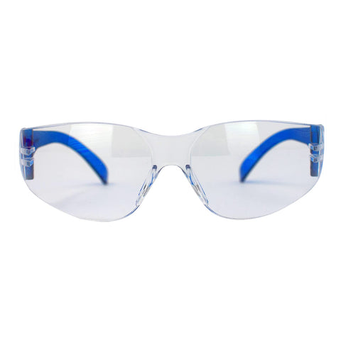 BISON LIFE blue safety glasses come in a 12-pack