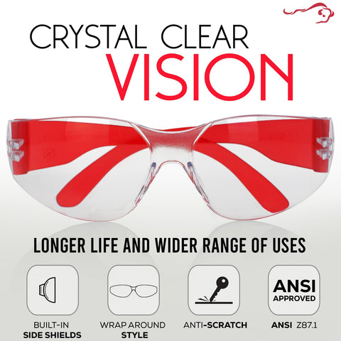 BISON LIFE classroom safety glasses ready for learning activities