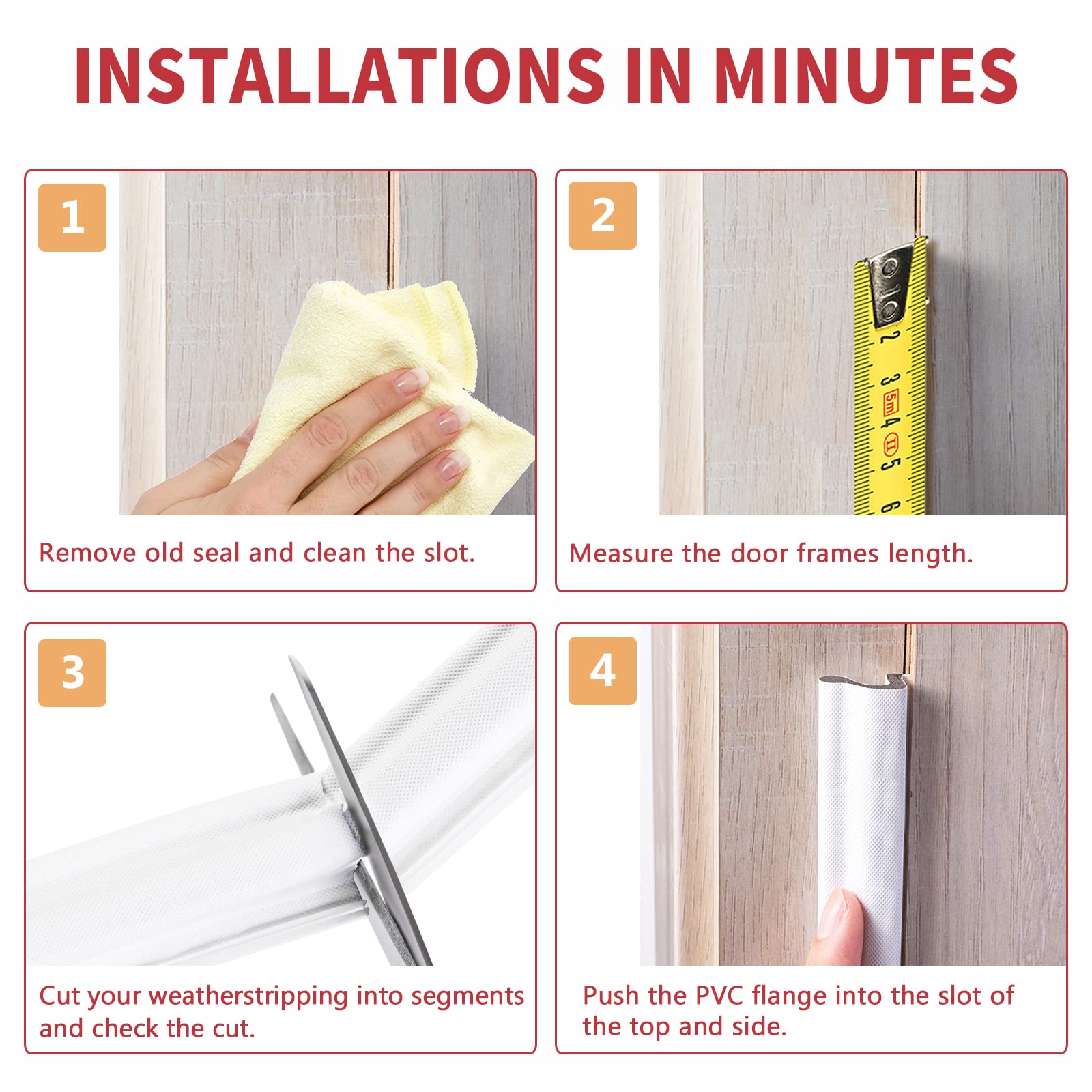 BISOTHAI installation friendly seal kit cuts easily and installs in minutes