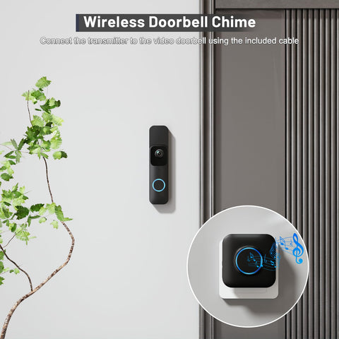 Adjustable volume control on the Bistee doorbell chime unit