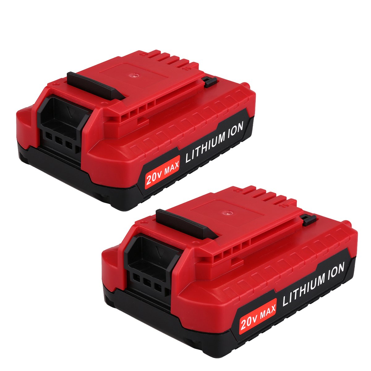 Biswaye 20V Max PCC680L front view two-pack for extended tool power