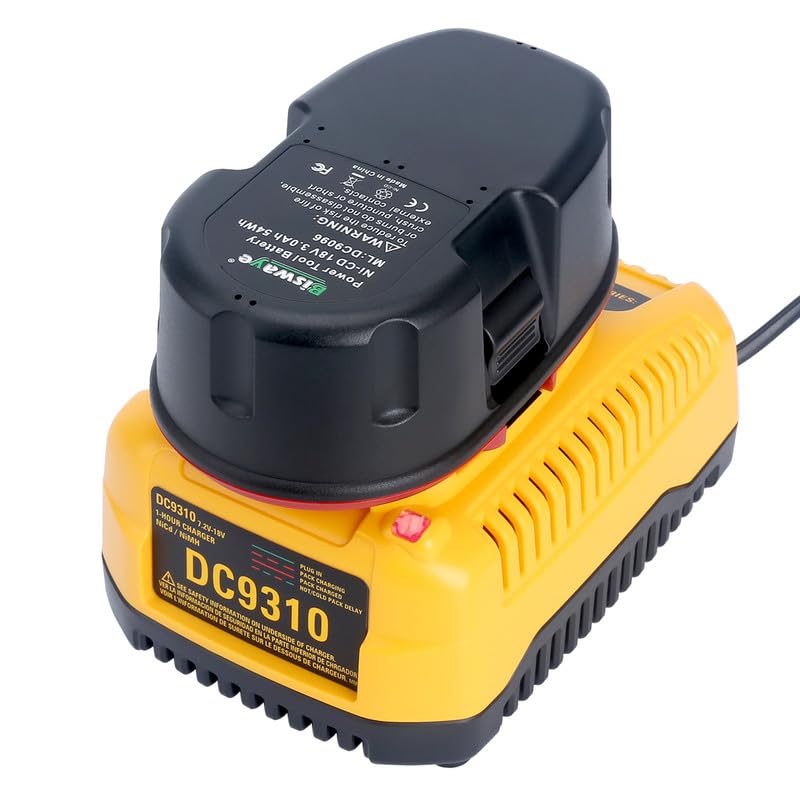 Biswaye DC9310 charger supporting NiCd and NiMH batteries from Dewalt.