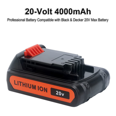 Biswaye LBXR20 20V battery back view with venting and label