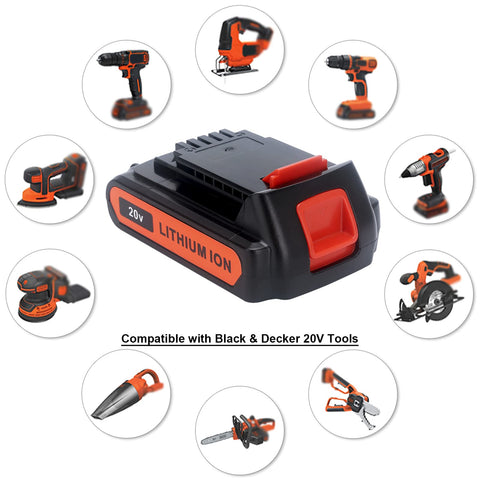 Biswaye LBXR20 20V battery front view highlights charge-ready face