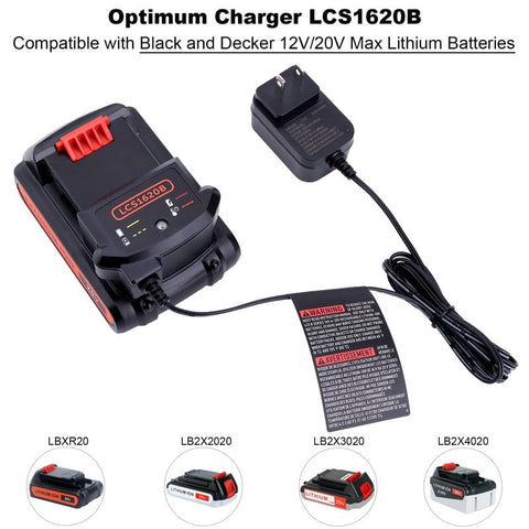 Biswaye LBXR20 compatibility demonstrates broad Black and Decker battery support