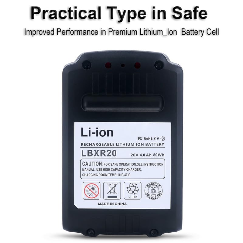Biswaye LBXR20 charging-ready battery with smart protection chip