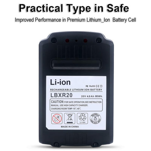 Biswaye LBXR20 charging-ready battery with smart protection chip