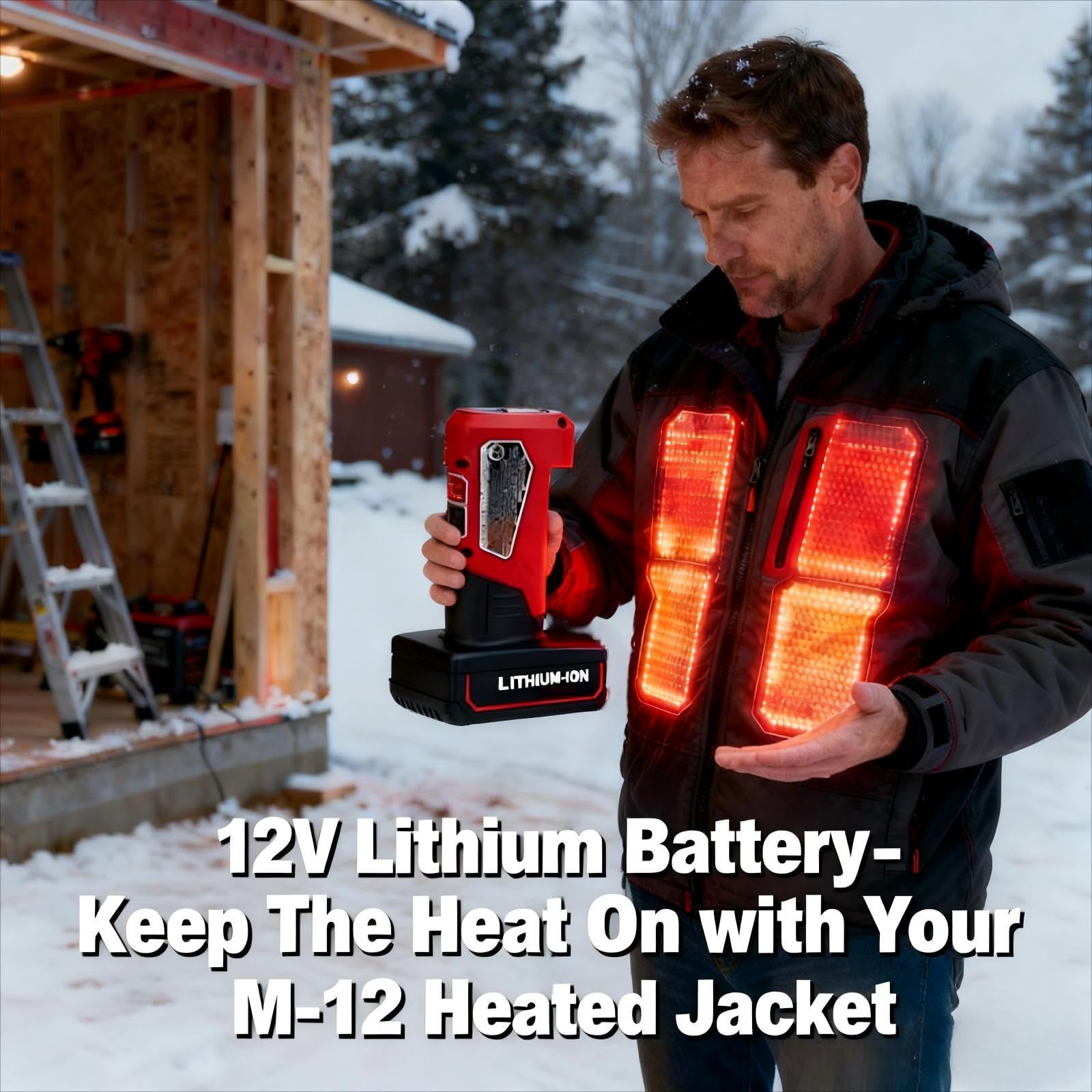 Biswaye Milwaukee M12 battery 6000mAh capacity boosts runtime