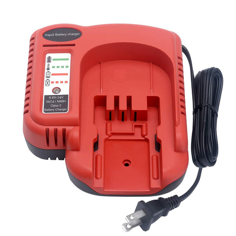 Biswaye multi-volt fast charger front view for Black & Decker batteries, compact and ready